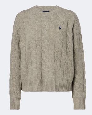 Polo Ralph Lauren Cable-Knit Wool And Cashmere Jumper - Grey