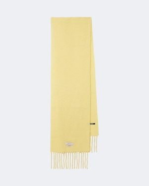 Jacquemus Carro Alpaca, Mohair, And Wool-Blend Scarf - Yellow