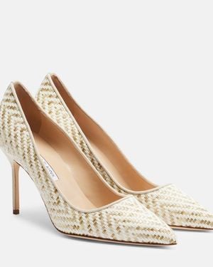 Manolo Blahnik Bb Woven Court Shoes - Natural