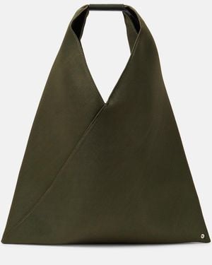 MM6 by Maison Margiela Schultertasche Japanese Medium aus Mesh - Grün