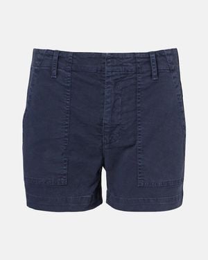 Nili Lotan Utility Cotton Shorts - Blue