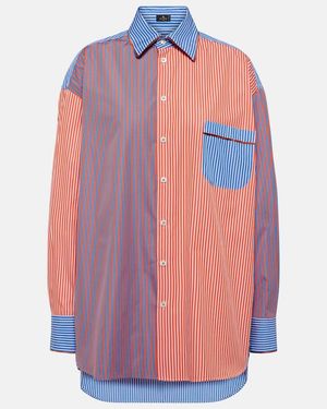 Etro Striped Cotton Shirt - Pink