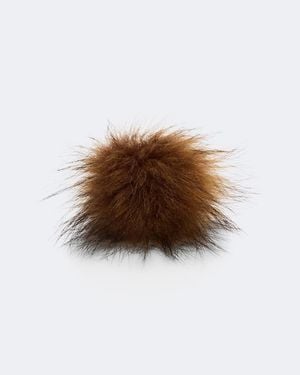 Acne Studios Bague En Shearling - Marron