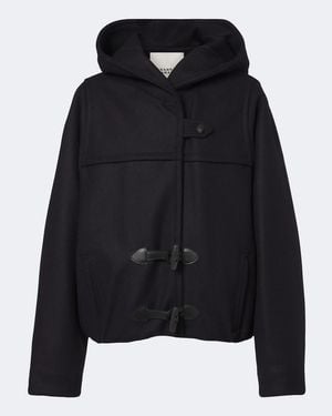 Isabel Marant Trixie Wool And Cashmere Hooded Jacket - Black