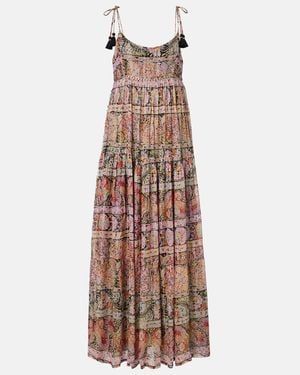 RIXO London Robe Longue Kamilah A Fleurs - Multicolore