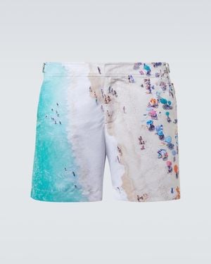 Orlebar Brown X Malin Bulldog Swim Trunks - Blue