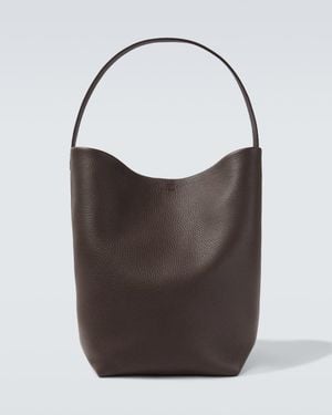 The Row N/S Park Large Leather Tote Bag - Brown