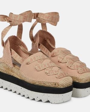 Stella McCartney Gaia Platform Espadrilles - Brown