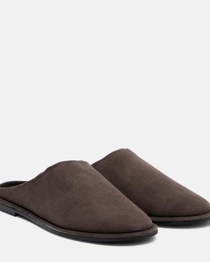 A.Emery Spencer Suede Mules - Brown