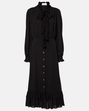 women's long sleeve dresses PRETTYGARDEN Women's Elegant Maxi Dresses Long Sleeve V Neck Flowy Poc