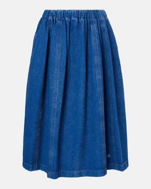 Marni Denim Midi Skirt - Blue