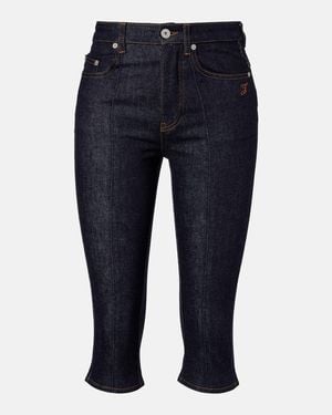 Jacquemus Logo Capri Jeans - Blue