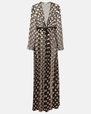 Alexandra Miro Aurelia Printed Gown - Metallic