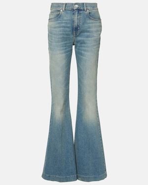 McQueen Faded Flared Jeans - Blue
