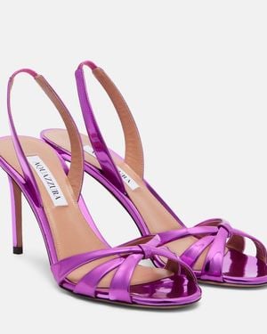 Aquazzura Tati 85 Slingback Sandals - Pink