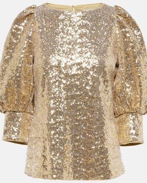 Dorothee Schumacher Sequined Blouse - Metallic