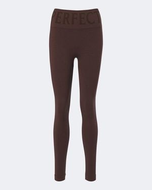 Perfect Moment Logo Ski Leggings - Brown