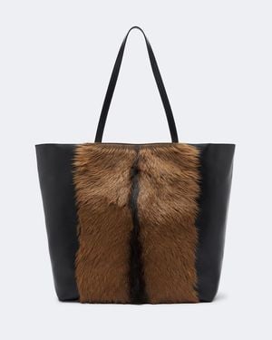 TOTEME Roam Large Leather Tote Bag - Brown