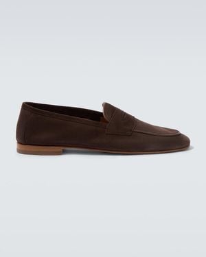 Frescobol Carioca Leme Suede Loafers - Brown
