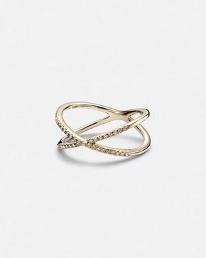 STONE AND STRAND X 10Kt Ring With Diamonds - Metallic