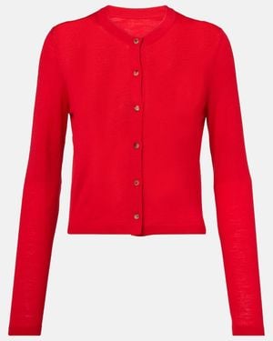 KHAITE Cardigan Brieta Aus Einem Wollgemisch - Rot