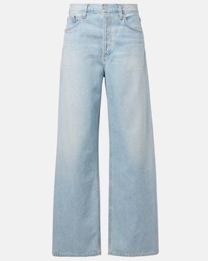 Agolde Low Slung Baggy Wide-Leg Jeans - Blue
