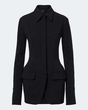 Mugler Jacke Aus Einem Wollgemisch - Schwarz