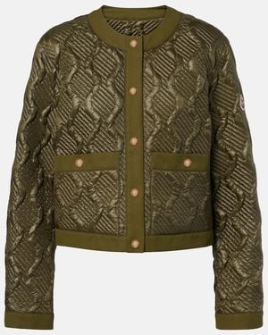 Moncler Libellule Quilted Down Jacket - Green
