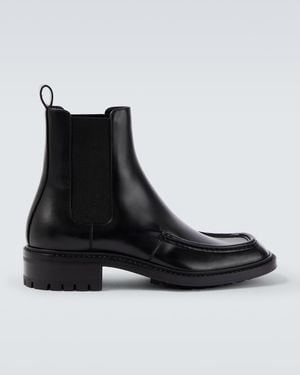 Saint Laurent Joe Leather Chelsea Boots - Black