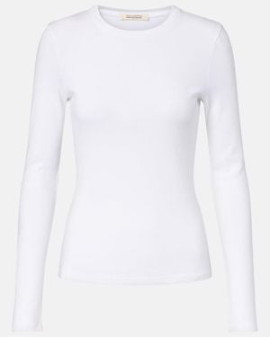 Nili Lotan Emilie Cotton Jersey T-Shirt - White