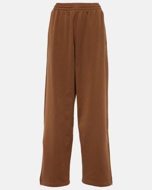 Wardrobe NYC X Hailey Bieber Cotton Jersey Track Pants - Brown