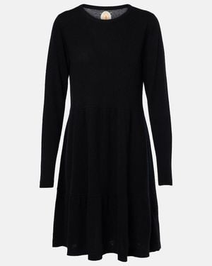 Jardin Des Orangers Allude Wool And Cashmere Minidress - Black