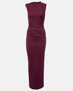 Dorothee Schumacher Simply Timeless Cotton Jersey Maxi Dress - Purple