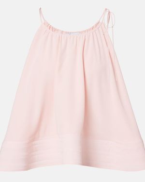 Stella McCartney Silk Crop Top - Pink