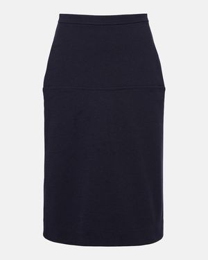 Jil Sander Panelled Pencil Skirt - Blue