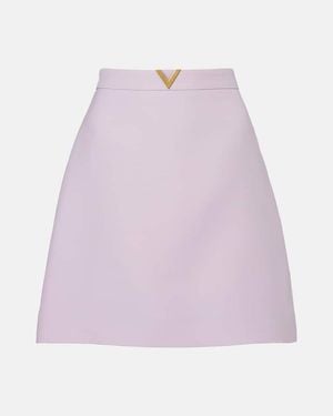 Valentino Minirock Aus Crepe Couture - Pink
