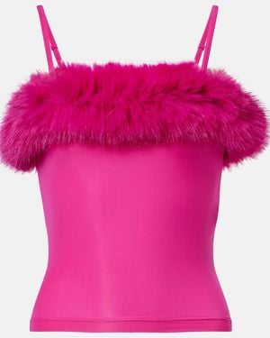 Balenciaga Jersey Tank Top - Pink