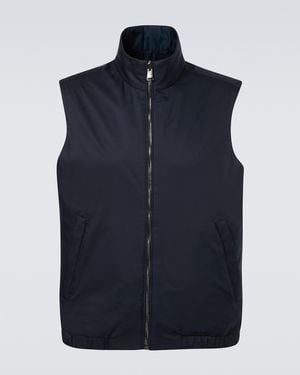 Canali Reversible Vest - Blue
