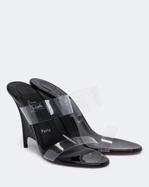 Christian Louboutin Miss Z Tpu Wedge Sandals - Black