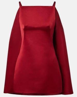 Givenchy Minikleid Sliced Aus Duchesse-Satin - Rot