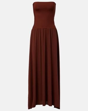 Eres Oda Pleated Maxi Dress - Purple