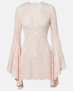 Alexandra Miro Kara Lace Beach Dress - Pink