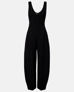 Alaïa Wool-Blend Jumpsuit - Black