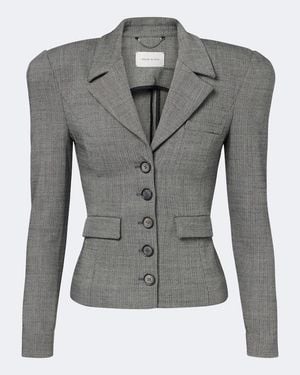 Magda Butrym Herringbone Wool-Blend Jacket - Grey