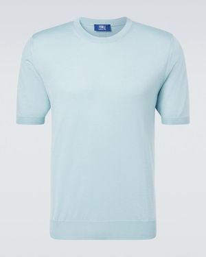 Fedeli Pullover Aus Kaschmir Und Seide - Blau