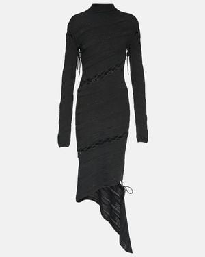 Dion Lee Minikleid Aus Strick - Schwarz