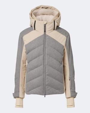 Bogner Flann Flannel Down Ski Jacket - Gray