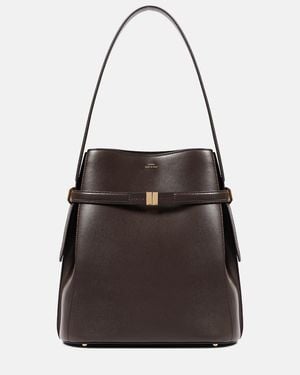 TOTEME Leather Bucket Bag - Black