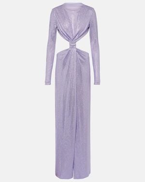 Area Vestido De Fiesta De Jersey - Morado