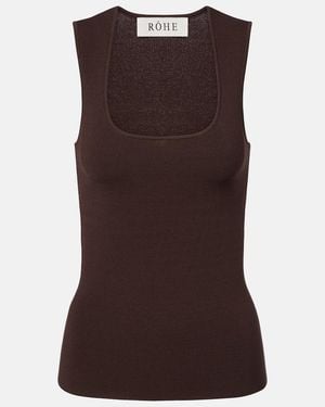 Rohe Knitted Tank Top - Brown